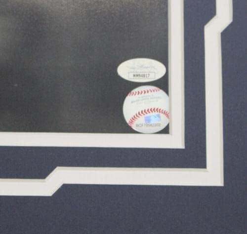 Mariano Rivera İmzalı New York Yankees Çerçeveli 16x20 Fotoğraf JSA 38843-İmzalı MLB Fotoğrafları
