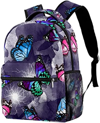 KAPOHU Renkli Kelebek Rahat Okul erkekler için sırt çantası Kızlar Laptop Sırt Çantası Seyahat Çantası Erkekler Kadınlar