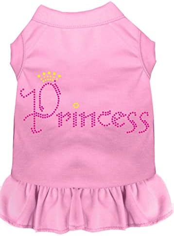Mirage Evcil Hayvan Ürünleri Prenses Yapay Elmas Elbise, Küçük, Açık Pembe