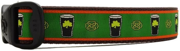 Aziz Patrick Günü Aziz Pattys Günü İrlandalı Bira Bardağı Temalı Yeşil Kelt Gal köpek tasması