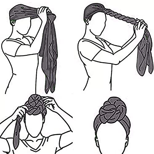 Youme Kafa Sarar Kadınlar için Afrika Streç Jersey Türban Kafa Wrap Nefes Ekstra Büyük Kafa Bandı saç bandı Bantlar