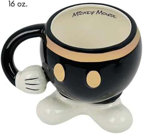 Yetişkinler için RALME Disney Mickey Mouse Kahve Kupası, Büyük Seramik Çay veya Kahve Fincanı