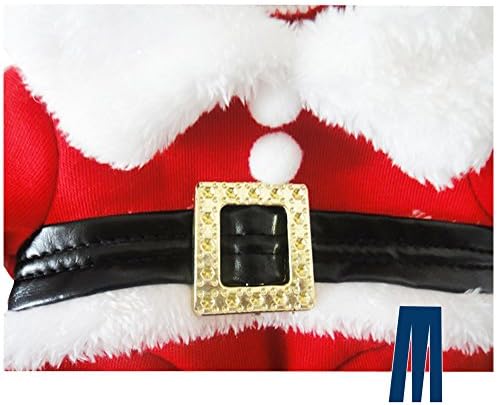 Mikayoo Küçük Köpek Orta Köpek veya Kedi için Noel Kostümleri, Şapkalı Noel Baba Kıyafeti,Şapkalı Noel Baba Elbisesi,