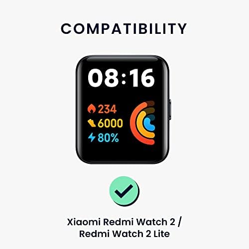 kwmobile Silikon Bant ile Uyumlu Xiaomi Redmi İzle 2 Lite-Soyut Desen Yedek saat kayışı