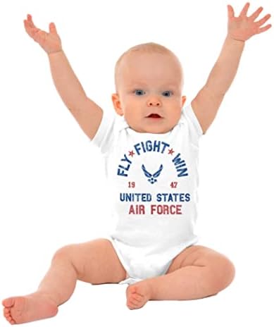 Brisco Markalar ABD Hava Kuvvetleri Fly Fight Win Vintage Bebek Romper Erkek veya Kız