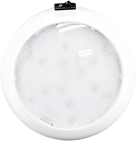 Anahtarlı Yenilikçi Aydınlatma 5.5 Yuvarlak LED Kubbe ışık-Beyaz / Kırmızı-Beyaz Gövde