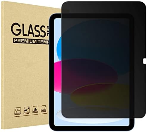 ProCase iPad 10th Nesil 10.9 2022 Gizlilik Ekran Koruyucu A2696/A2757/A2777, Anti-Casus Temperli Cam Film Koruma için