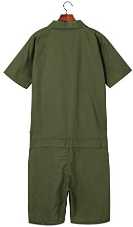 MOMFEI Büyük Tulum Ev Boyutu Cep Düğmesi Renkli erkek Moda Giyim Erkek Takım Elbise Setleri ve Balo Ceket (Ordu Yeşil,