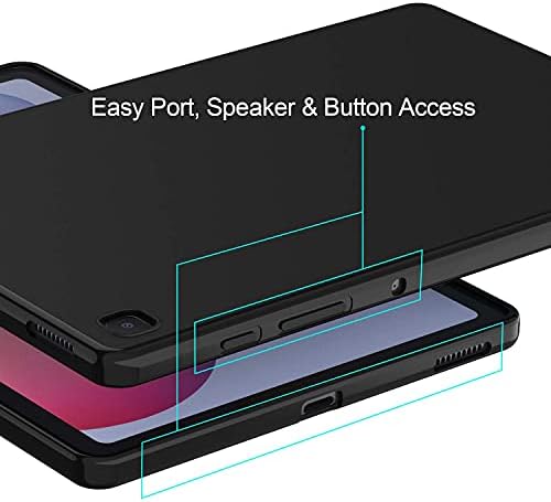 Samsung Galaxy Tab S6 Lite (Siyah)ile Uyumlu Cbus Kablosuz Esnek Jel Silikon TPU Kılıf