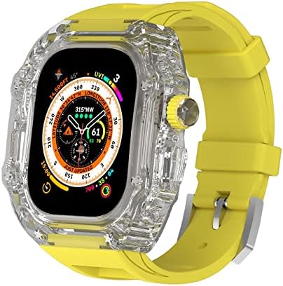 Apple Watch Ultra 49mm Serisi için ANKANG Kentsel Spor MOD Seti 8 7 6 5 4 SE Bant bilezik kayışı Kordonlu Saat Hafif