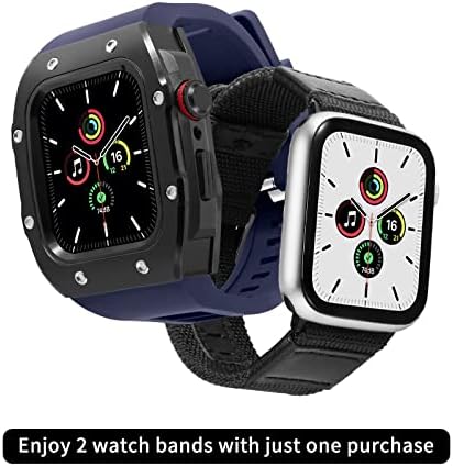 TEXUM Silikon Bant kiti için apple saat bandı 44mm Uyumlu iWatch Serisi SE/6/5/4 Bant Değiştirme (Renk: Kırmızı)
