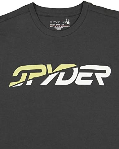 Spyder Erkek Atletik Kısa Kollu Grafik pamuklu tişört
