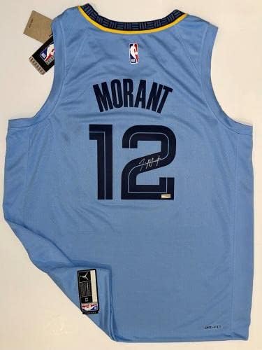 Ja Morant İmzalı Memphis Grizzlies Forması imzalı Nike 52 Panini Otantik İmzalı NBA Formaları