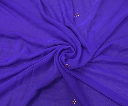 Peegli Renkli Vintage Saree Paketi 4 Karışık Desen DIY Zanaat Kumaş Kadın Georgette Kullanılan Sari