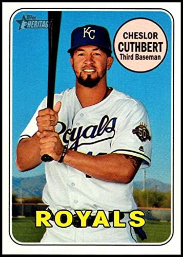 2018 Topps Miras Yüksek Sayı Beyzbol 680 Cheslor Cuthbert Kansas City Royals Resmi MLB Ticaret Kartı