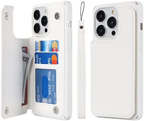 Cavor for iPhone 14 Pro Max Kartlıklı Telefon Kılıfı, iPhone14ProMax için Kredi Kartı Tutuculu Cüzdan Kılıfı, [3 Kart
