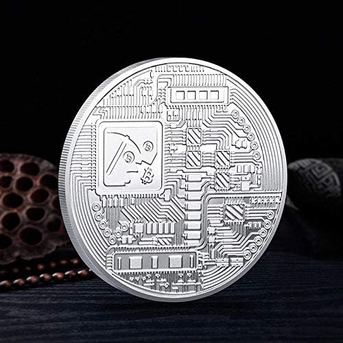Hatıra parası Yuvarlak Cryptocurrency Severler Sınırlı Sayıda Tahsil Sikke Kemer Kutusu Gümüş Kaplama hatıra parası