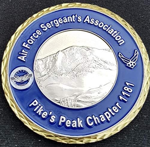 USAF AFSA Hava Kuvvetleri Çavuşları Derneği Pikes Peak Bölüm Özel Mücadelesi Coin