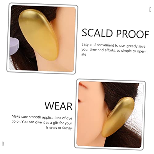 FOMİYES 24 pcs Saç Boyası Earmuffs Kulak Kapakları için Saç Kurutma Makinesi Duş kulak koruyucu Plastik Duş Başlığı