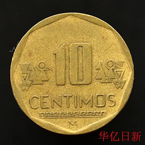 Peru 10 Puan KM305. 4 Rastgele Güney Amerika Yabancı Paraları