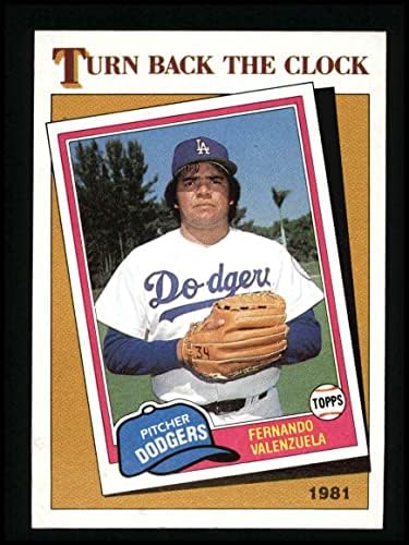 1986 Topps 401 Fernando Valenzuela Los Angeles Dodgers (Beyzbol Kartı) NM / MT Dodgers