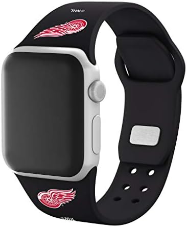 Oyun Zamanı Detroit Red Wings Silikon Spor saat kayışı Apple Watch ile Uyumlu
