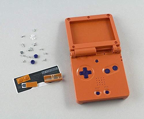 Yedek Tam Konut Shell Kılıf Kapak Düğme Seti Nintendo Gameboy Advance SP için GBA SP Denetleyici (Turuncu)