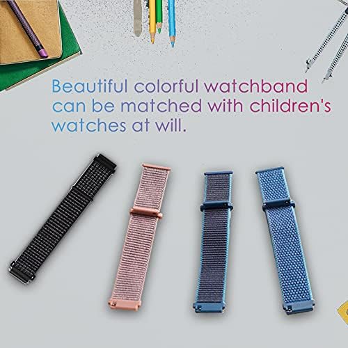Gizmo Watch 2/1/Disney/Galaxy Watch ile Uyumlu leQuiven Saat Kayışı, Naylon Çocuk Bandı Halkası ve Hızlı Serbest Bırakma