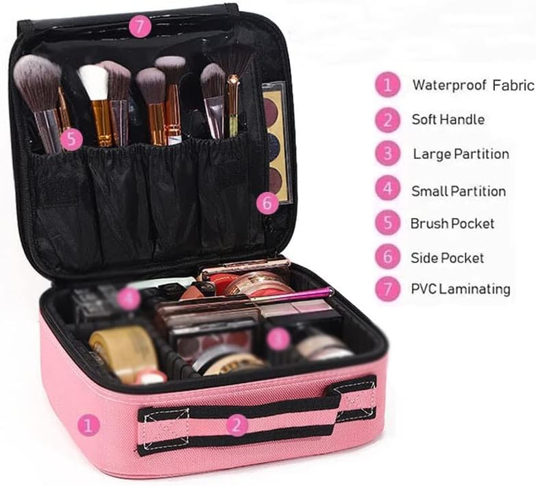 WETYG Kadın Taşınabilir Makyaj Çantası Mini Seyahat Makyaj Organizatör saklama kutusu Profesyonel Tırnak Aracı Bavul