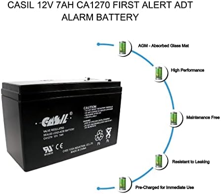 GP1272 F2 GP 1272 için CASIL 12V 7AH CA1270 Mühürlü Kurşun Asit (SLA) Pil