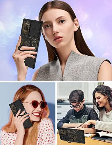 Goocrux (Samsung Galaxy Note 20 için 2in1 Ultra Kılıf Güneş ve Ay Kadınlar Kızlar için Sevimli Yıldız Telefon Kapağı