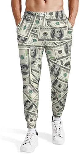 WELLİNZER 3D Baskı Sweatpants Erkekler için Fast Food Tema koşucu cepli pantolon Nefes Egzersiz Pantolon Günlük Giyim