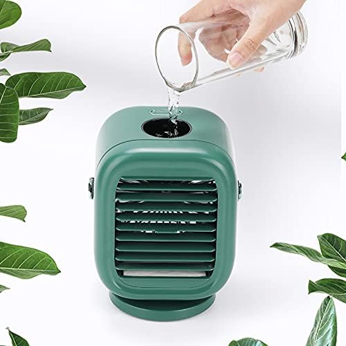 3 Vitesli Su spreyli Dailee Taşınabilir soğutma şarj edilebilir Fan (yeşil)