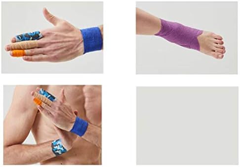 ISMARLAMA 10 adet Yapışkan Bandajlar Kendinden Yapışkanlı Bant Streç Atletik Elastik İlk Yardım Bandı Tıbbi (Ten Rengi)