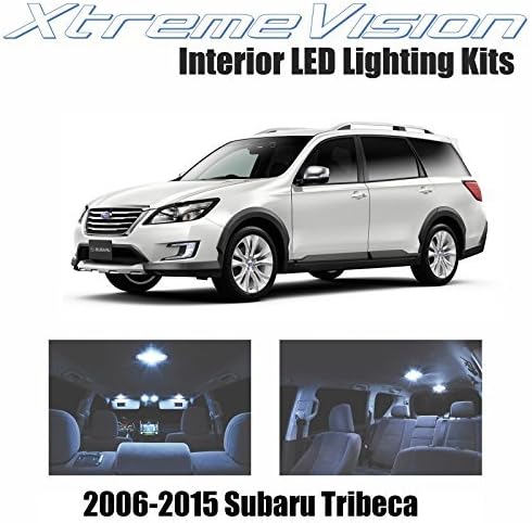 Xtremevısıon İç LED Subaru Tribeca 2006-2015 için (6 Adet) soğuk Beyaz İç LED Kiti + Kurulum Aracı