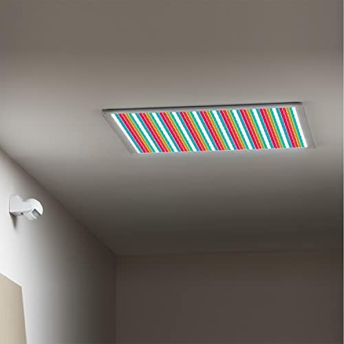 Tavan lambası difüzör Panelleri için Floresan ışık kapakları-İnce Çizgili Desen-Sınıf Ofisi için Floresan ışık Kapakları