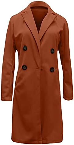 Kadın uzun kollu Slim Fit sıcak kış yün karışımı bezelye ceket palto