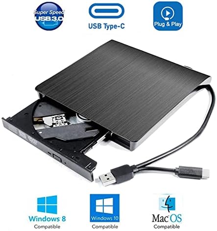 ＫＬＫＣＭＳ USB 3.0 Harici Optik Sürücü, Taşınabilir Yeniden Yazma Brülörü, PC Dizüstü Bilgisayar için , XP Win7 Win8 ile