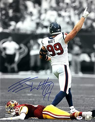 JJ Watt İmzalı Houston Texans 16x20 Fotoğraf İmzalı NFL Fotoğrafları