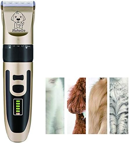 BEIAKE evcil hayvan saç kesme makinesi ile LCD Ekran, Ev Pet Bakım Akülü Elektrikli Saç Kesme Makinesi, Köpekler için