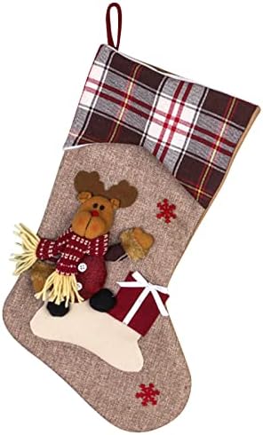 Noel Çorap Büyük Noel Çorap Dekorasyon Santa Kardan Adam Ren Geyiği Çorap Noel Süslemeleri ve Parti Aksesuarı mini