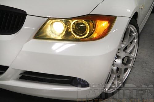 Lamın - x Özel Fit Sarı Far Kapakları BMW 3 Serisi Coupe, Cabrio (11-13)