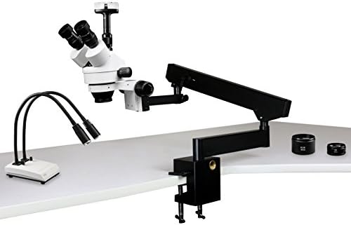 Görüş bilimsel VS-7FZ-IHL20-3N Simul-Fokal trinoküler yakınlaştırma Stereo mikroskop, 10xWF mercek, 3.5 x-90xMagnification,