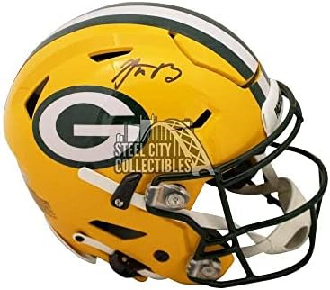 Aaron Rodgers İmzalı Packers Speed Flex Tam Boy futbol Kaskı Fanatikleri-İmzalı NFL Kaskları