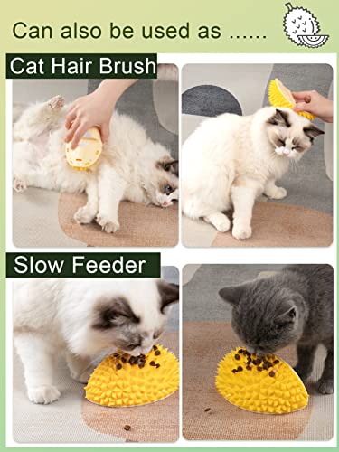 Kedi Öz Damat Catnipli-2 Takım Durian Şekli Kedi Duvar Köşe Scratchers Fırça, kedi bakım tarağı Sevimli Malzemeleri
