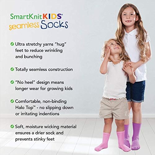 SmartKnitKİDS Compresso-T Derin Basınç Duyusal Sıkıştırma Fanila ve Dikişsiz Duyusal Dostu Hassasiyet Çorapları (Beyaz