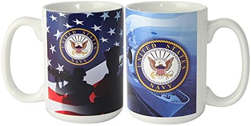 Silahlı Kuvvetler Deposu ABD Donanması askeri kahve kupası 15oz.