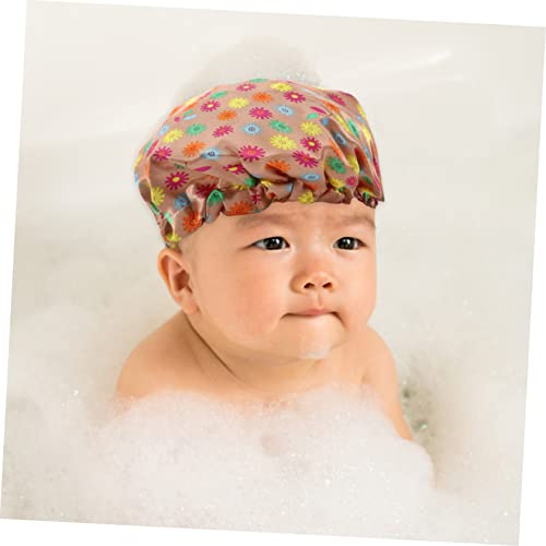 Healeved 5 adet Ayarlanabilir Duş Başlığı Başörtüsü Çocuklar için Yüzmek Kap Saç Duş Başlığı Duş Şapka Saç Duş Başlığı