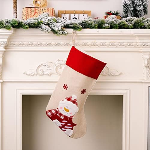 XIOS Noel Dekorasyon Büyük Çorap Şeker Çorap Noel Süslemeleri Ev Tatil Noel Partisi Süslemeleri Asılı Top Dize (Bir,
