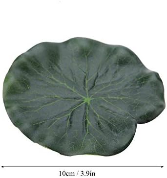 HEEPDD 10 Adet Akvaryum Yapay Lotus Yaprağı, simülasyon Plastik Yüzen Lotus Yaprakları Balık Tankı Su Peyzaj Dekorasyon
